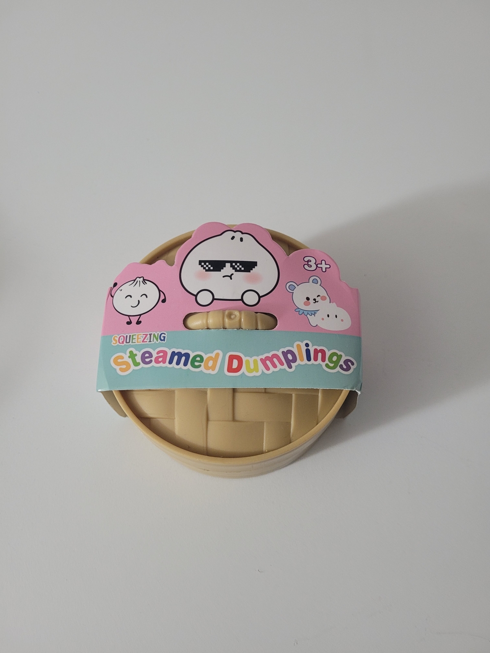 Steamed Dumplings - Pink & Beige